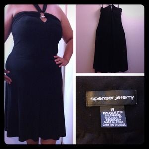 Super sexy halter black dress