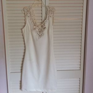 H&M White laced dress