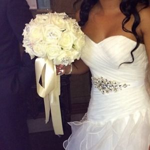 Ivory brooch bouquet