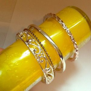 Silver bracelet silver set