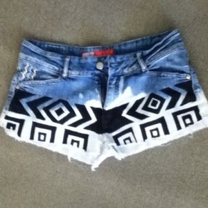 DIY aztec shorts MADE WITH LOVE