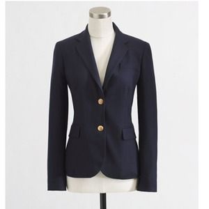 J. Crew Factory Schoolboy Blazer in Navy