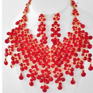 Show-Stopper necklace and earrings