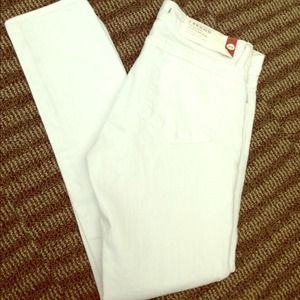 J Brand white skinny jeans
