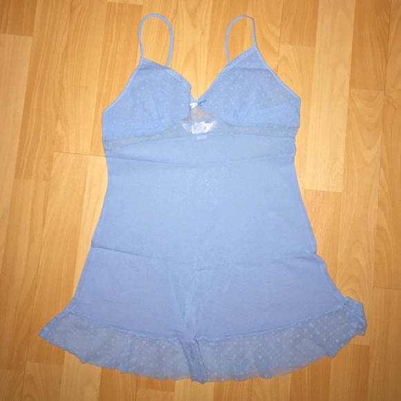 Baby Blue Victoria Secret Angels Nighty