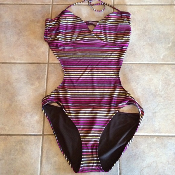 One piece bathing suit.