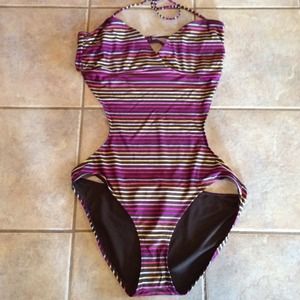One piece bathing suit.