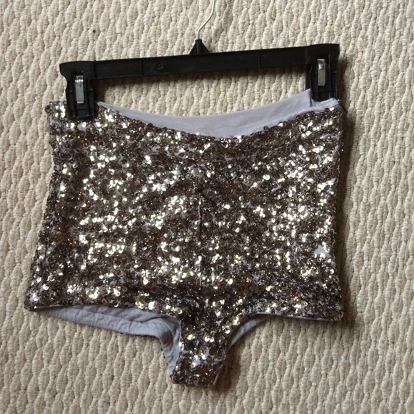 Top Shop high waisted sequenced shorts