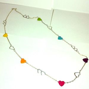 Silver heart necklace