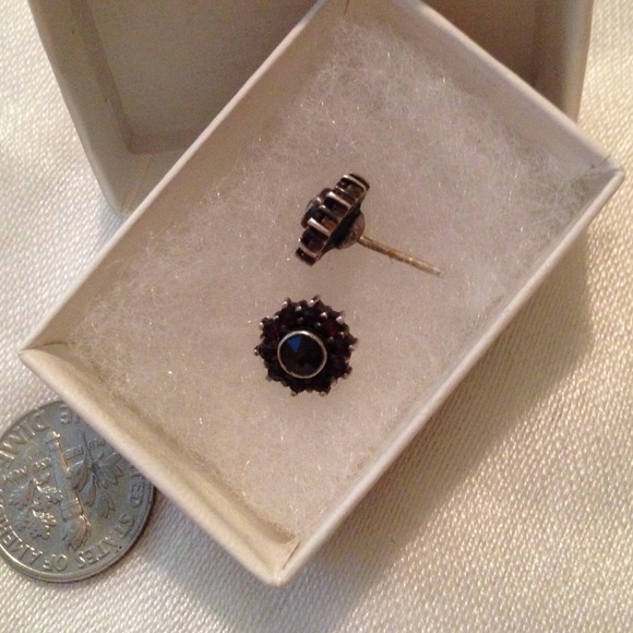 ❤️Vintage❤️Antique❤️Garnet❤️Earrings❤️ - Picture 3 of 4