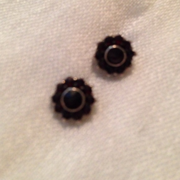 ❤️Vintage❤️Antique❤️Garnet❤️Earrings❤️ - Picture 4 of 4