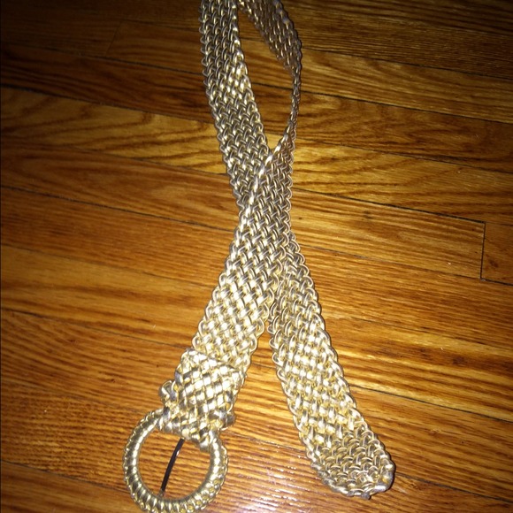 Gold weaved belt