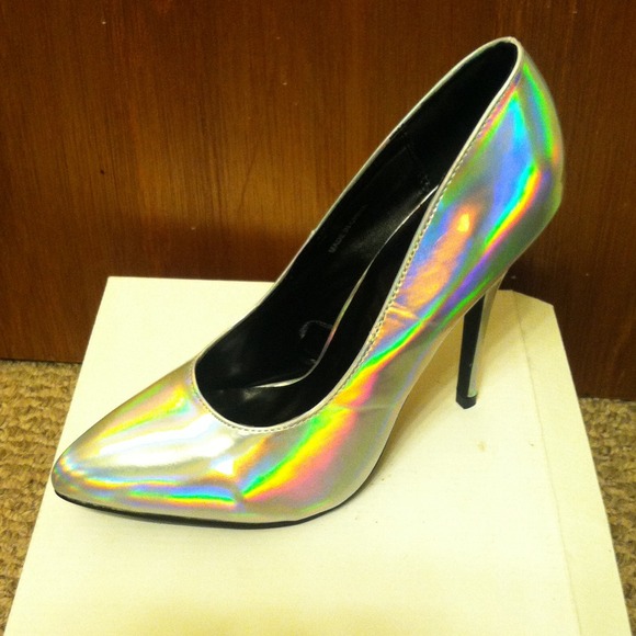 Hot iridescent heels