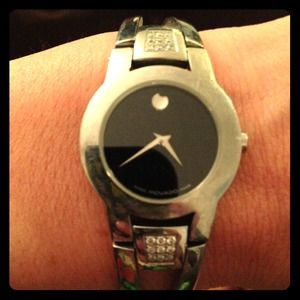 Beautiful Movado watch with diamond accents