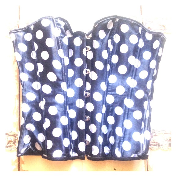 *SOLD* Polka dot corset