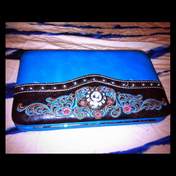 Country road blue wallet *Price reduced!*