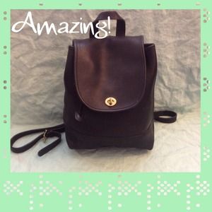🎀Bundled🎀 Authentic Vintage Coach Backpack Made