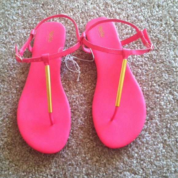 Pink and gold sandals