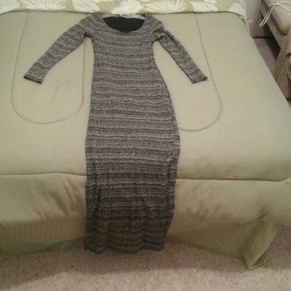Long black/grey dress