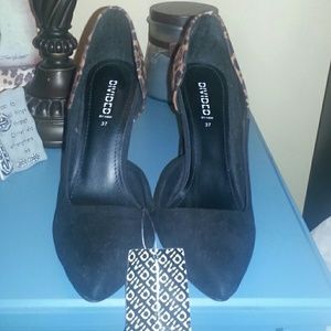 H&M Black/ Cheetah Heels