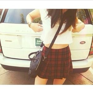 On hold! Brandy Melville plaid Kaitlee skirt