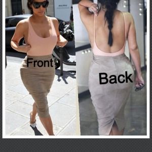 Nylon tricot one piece kim kardashian wore