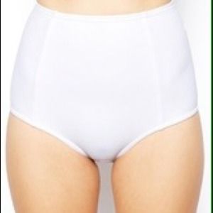 American apparel white High waisted bikini bottoms