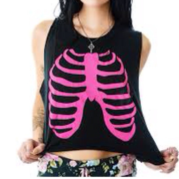 Wildfox Tops - WILDFOX RIB CAGE T-SHIRT / MS sweater