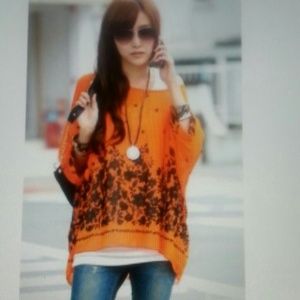 Tiny floral Chiffon Bohemian T-Shirt