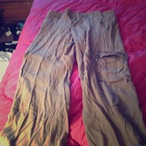 Cabi 100% Silk Carpenter pants