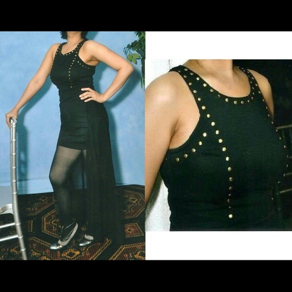 *SOLD*Studded Mesh Dress - Picture 4 of 4