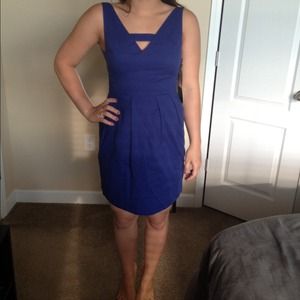 Blue cocktail dress