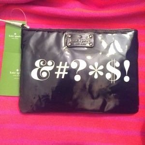 NWT Kate Spade Pardon My French Clutch Bag Case
