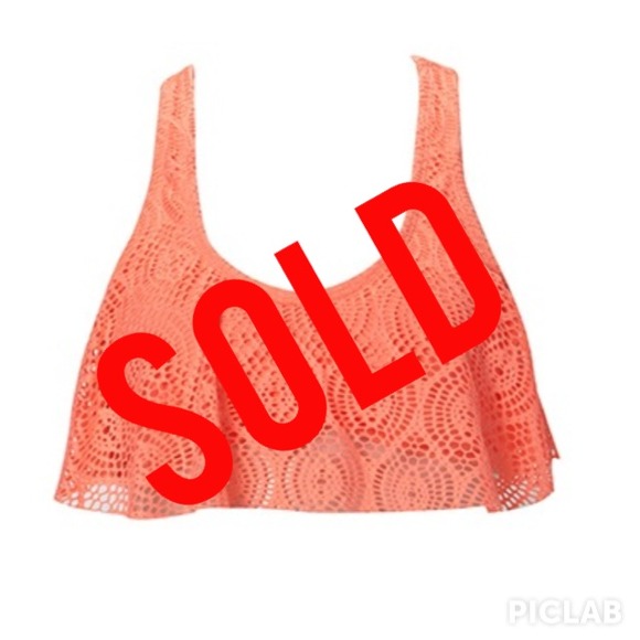 SOLD Crochet bathing suite top