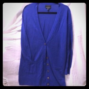Cynthia Rowley NWT Cobalt blue boyfriend sweater