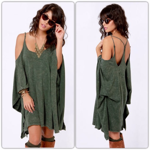 Fair Play Washed Green Dress