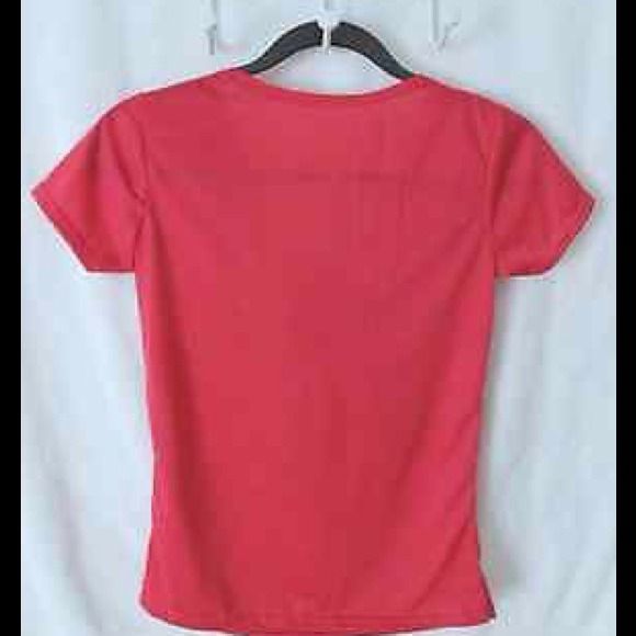 Magenta Sweet v-neck blouse Casual or Dressy XS-S - Picture 3 of 4