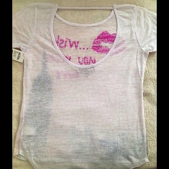 SOLD🚫NWT Charlotte Russe 'Wish You Were here Top - Picture 3 of 3