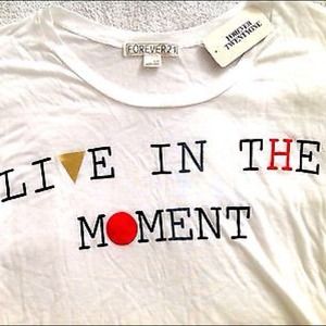SOLD🚫 NEW! F21 Live In The Moment Relaxed Fit Top