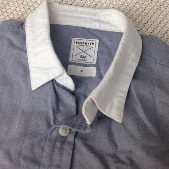 Gap Bespoken contrast spread collar button down