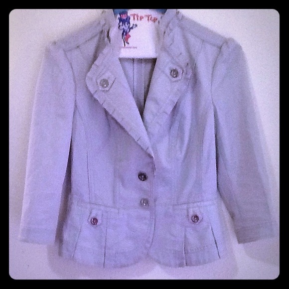 White House Black Market Light Gray Jacket