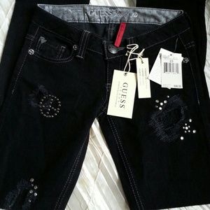Guess Embellished Jeans! Sz 23 NWT