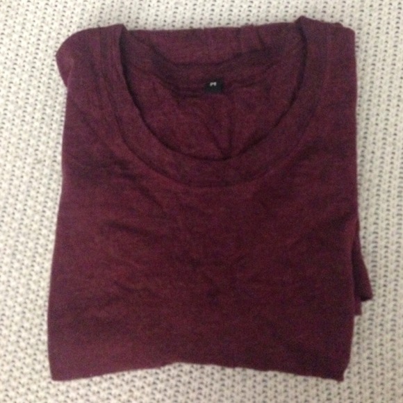 Muji burgundy t shirt