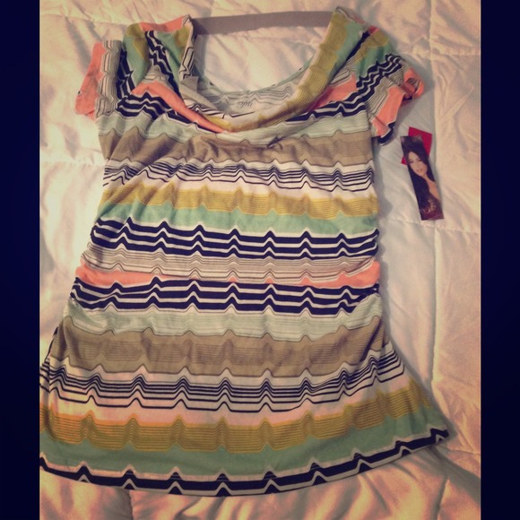 Fun printed multicolor top