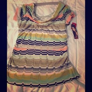 Fun printed multicolor top