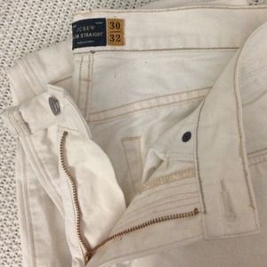 J.CREW slim straight wheat denim