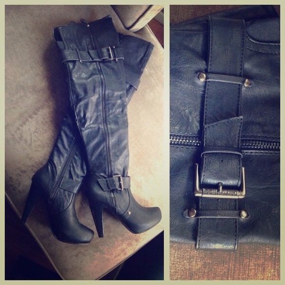 Guess Boots - NEW✨ GUESS Black Sassy Over Knee Boots