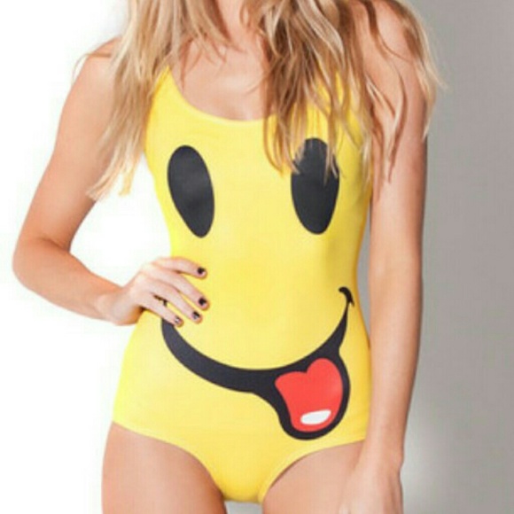 RESERVED Smiley Face One Piece Swimsuit Small