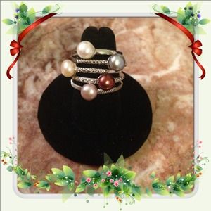 🐳 Freshwater Pearl stackable rings