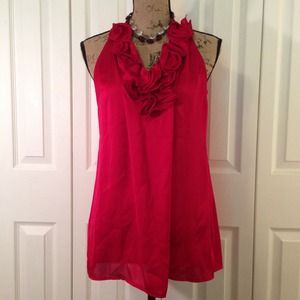 Red Satin Top